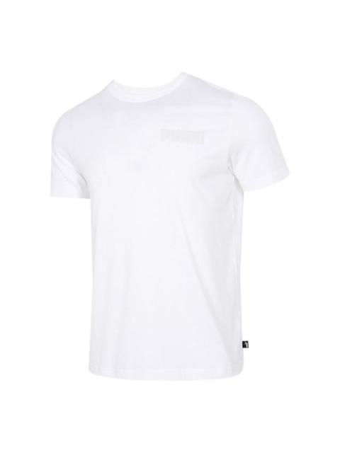 PUMA Printed Round Neck T-Shirt 'White' 845577-52