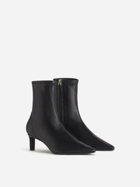 CO Pointed Heel Bootie in Stretch Leather