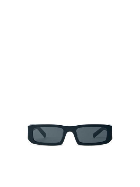 Prada triangle-logo rectangle-frame sunglasses