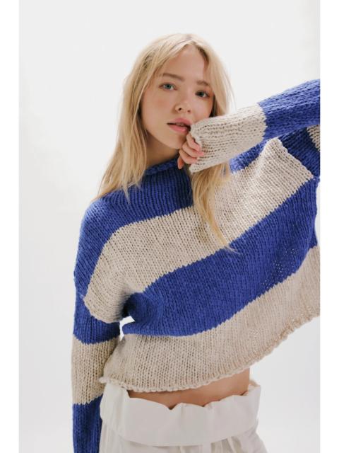 FREE PEOPLE Opal Rollneck Knit Stripe Sweater