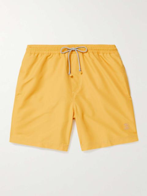 Brunello Cucinelli Straight-Leg Long-Length Swim Shorts