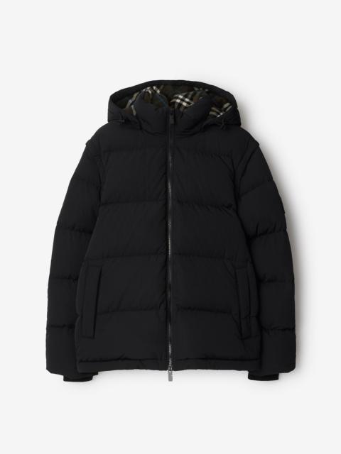 Burberry Detachable Sleeve Nylon Puffer Jacket