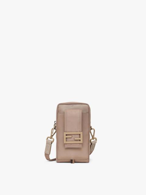 FENDI Beige nylon mobile phone holder