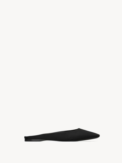 SAINT LAURENT lido slip-ons in satin crepe