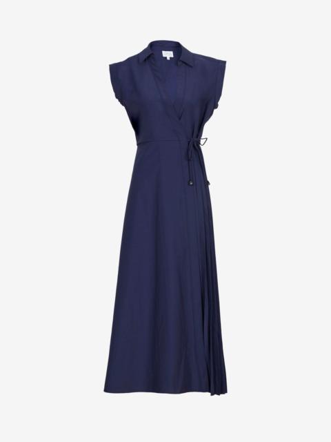 TANYA TAYLOR MIDI SHIVON DRESS