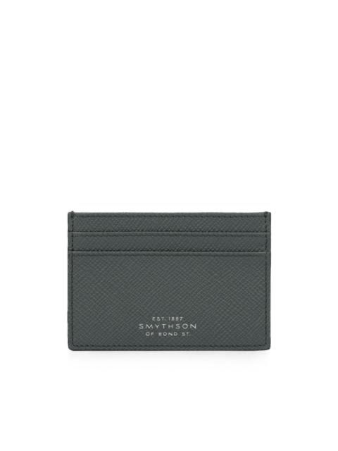 Smythson Panama-leather flat card holder