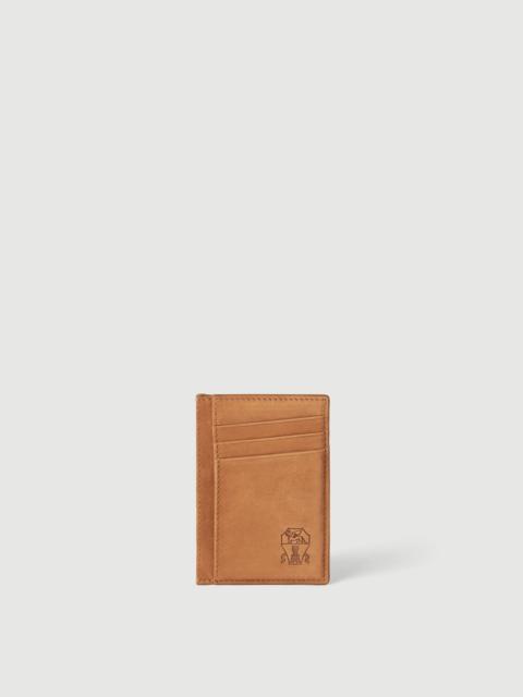 Brunello Cucinelli Nubuck card holder