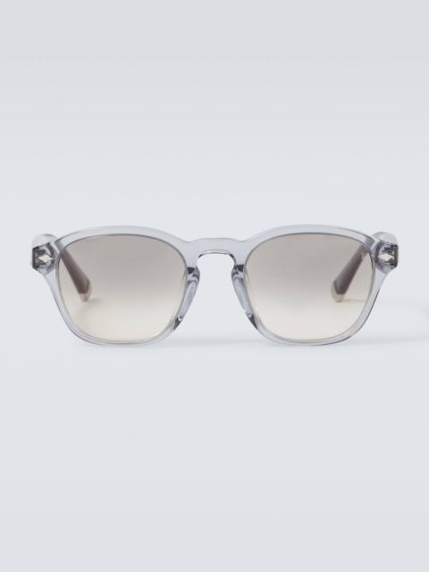 Brunello Cucinelli Intarsia Rays round sunglasses