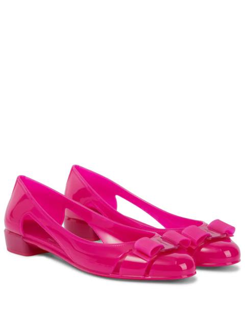 FERRAGAMO Varina Jelly ballet flats