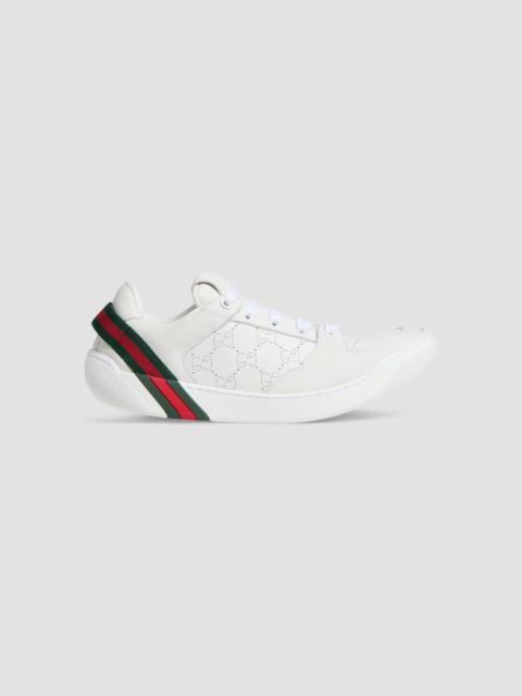 GUCCI Women's Screener Perforated Leather Low-Top Sneakers - White