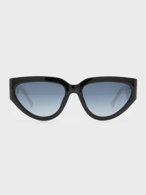 Marc Jacobs J Marc Logo Plastic Cat-Eye Sunglasses