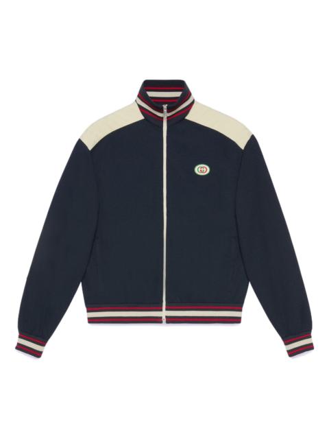 GUCCI Gucci Cotton Jersey Zip Jacket 'Navy' 706412-XJE8S-4735