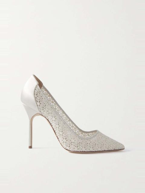 BBLA 105 lace and satin pumps