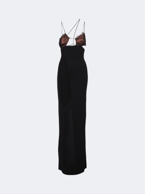NENSI DOJAKA Cutout lace-trimmed maxi dress