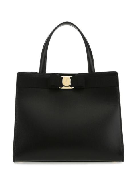 FERRAGAMO Black leather handbag