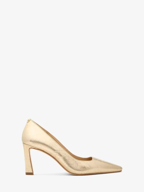 MICHAEL KORS Darrah Crackled Metallic Leather Pump