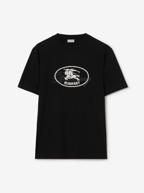 Burberry Knight Stamp Cotton T-shirt