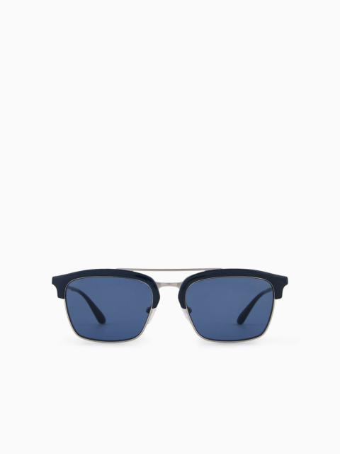 EMPORIO ARMANI Men’s rectangular sunglasses