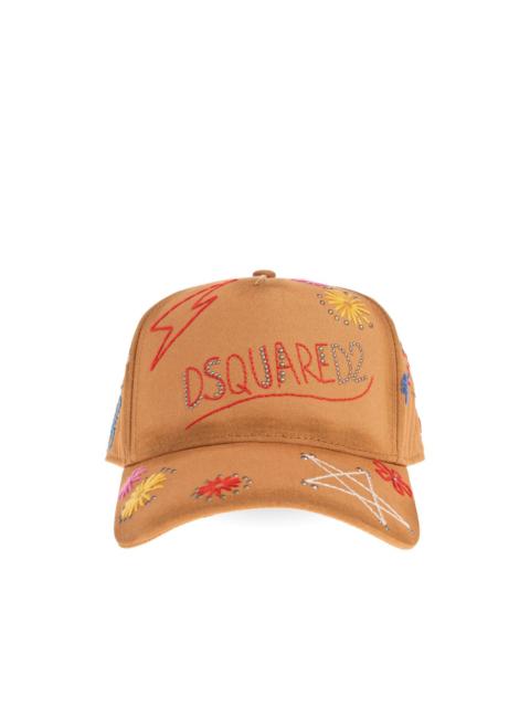 DSQUARED2 embellished-embroidered baseball cap