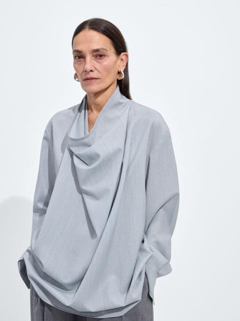 Bottega Veneta Light Wool Toile Blouse