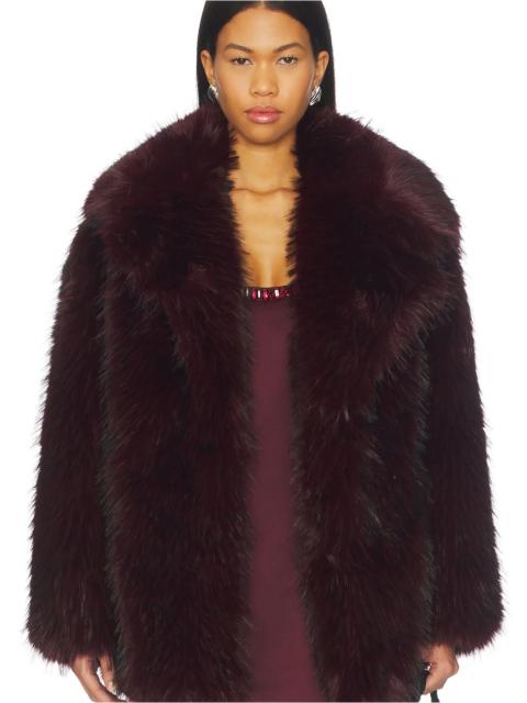 LAMARQUE Finaya Faux Fur Trench Coat