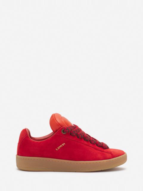 LANVIN X FUTURE HYPER CURB SNEAKERS IN LEATHER AND SUEDE FOR WOMEN