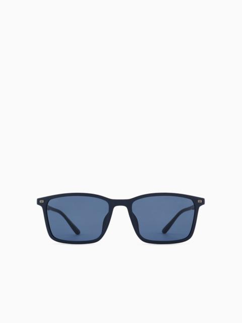 EMPORIO ARMANI Men’s rectangular sunglasses