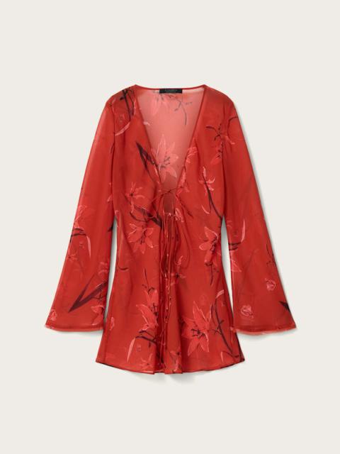 ALLSAINTS ZALIA FLORAL MINI DRESS