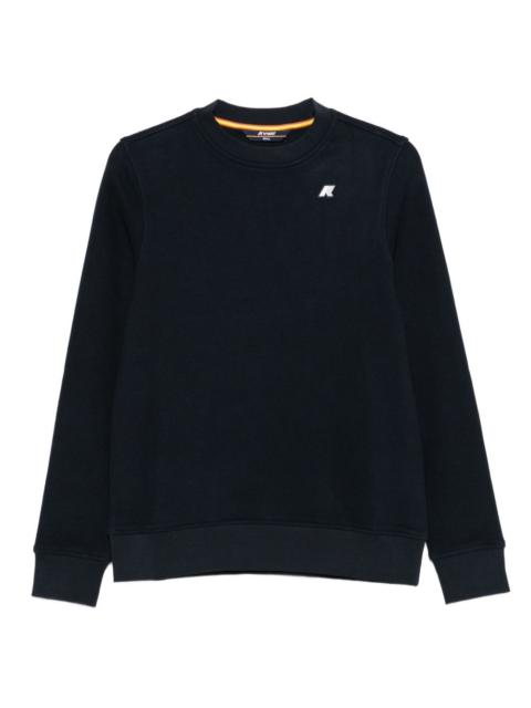 K-WAY crew-neck logo-patch sweatshirt