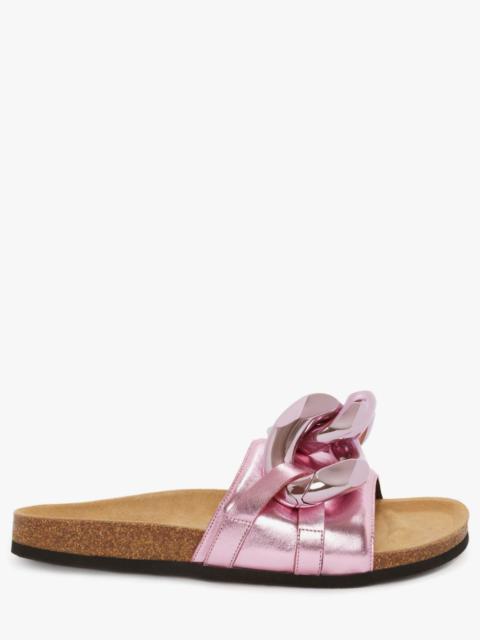 JW Anderson WOMEN'S CHAIN LOAFER SLIDES