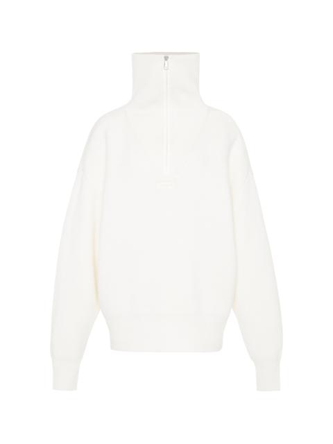 COPERNI Half-Zip Boxy Sweater white