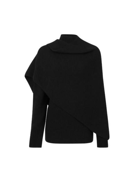 entire studios WRAP SWEATER BLACK