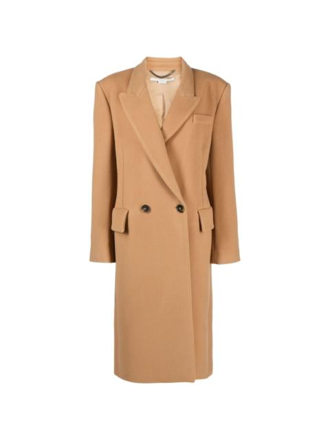 【送料&関税込】Stella McCartney Antiqued Pink Wool Coat Women Dusty pink Double-Breasted Long Coat | Stella McCartney US