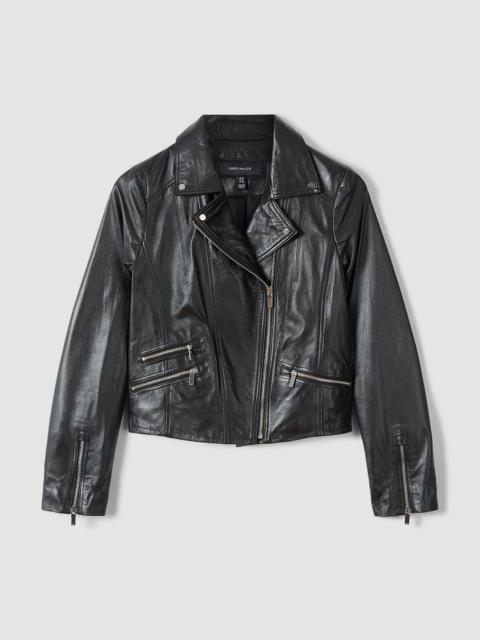 KAREN MILLEN Leather Signature Biker Jacket