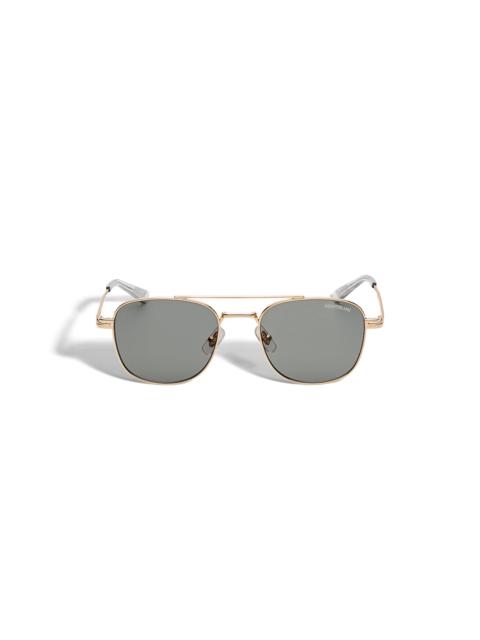 Montblanc Squared Sunglasses with Gold Coloured Metal Frame
