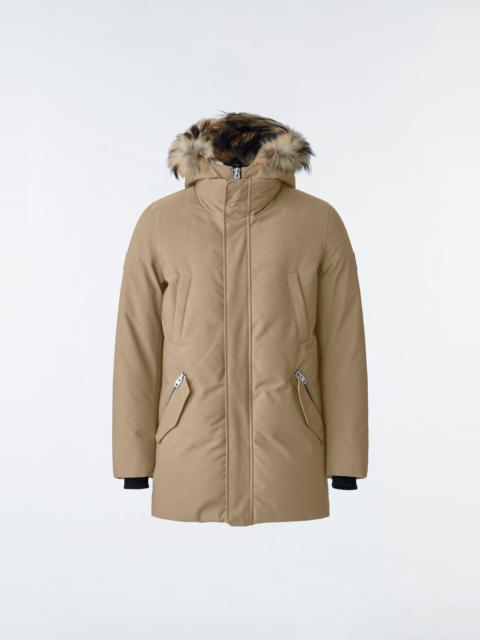 MACKAGE EDWARD 2-in-1 down parka with hooded bib and natural fur for men
