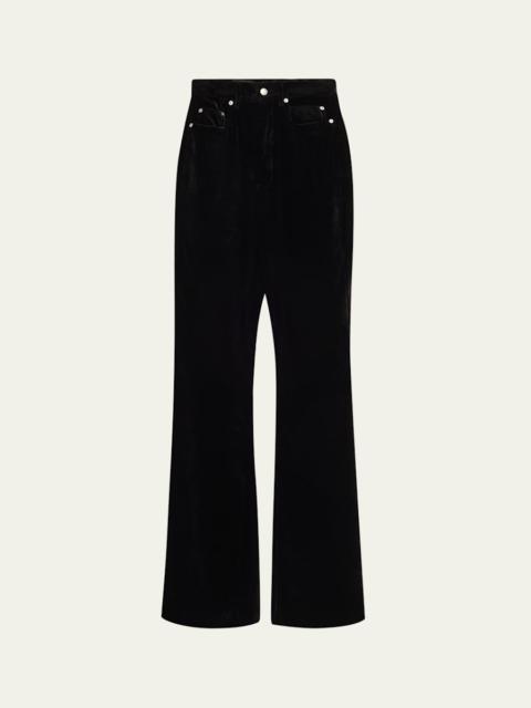 Rick Owens Bolan Velvet Bootcut Pants