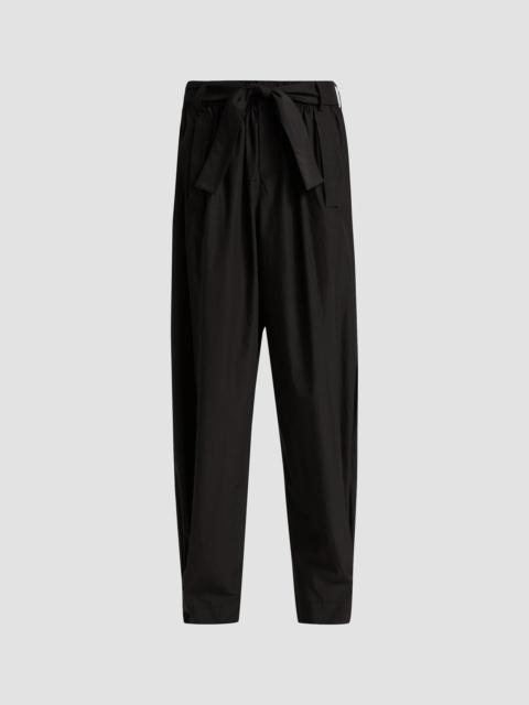 DEREK LAM 10 CROSBY Women's Connor Cotton-Poplin Tapered Self-Belt Pants - Black