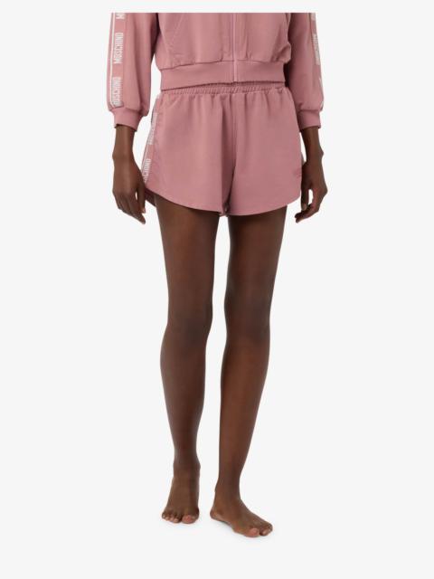 Moschino GARMENT-DYED COTTON FLEECE SHORTS