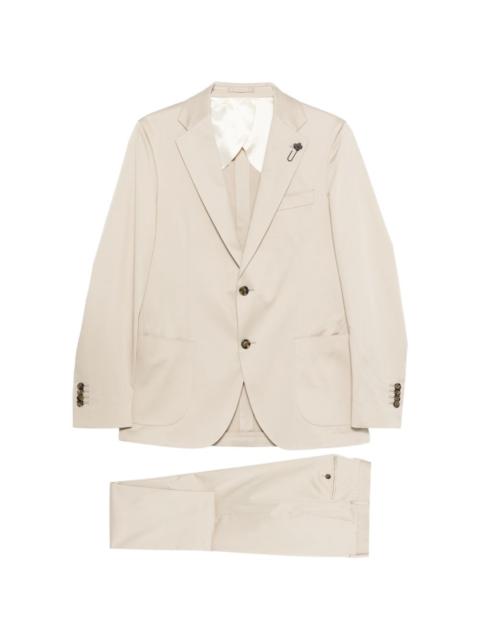 LARDINI single-breasted cotton suit