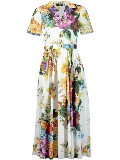 Dolce & Gabbana Flower Boquet Shirt Dress