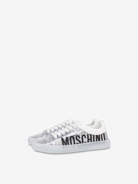 Moschino TRANSPARENT PVC SNEAKERS WITH LOGO
