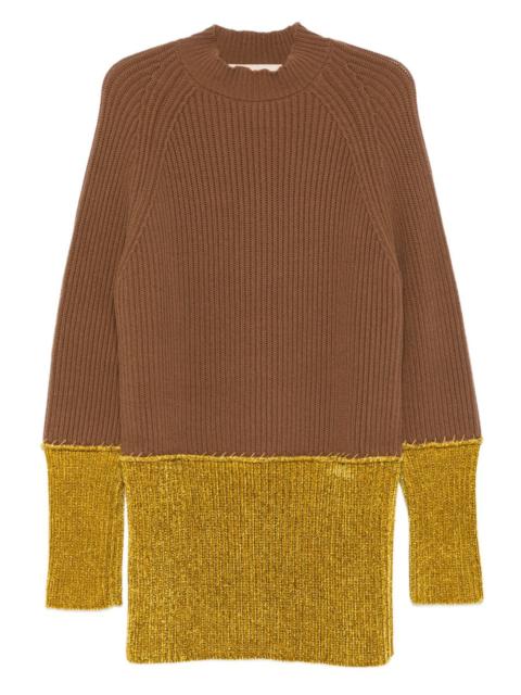 Marni ribbed colour-block sweater