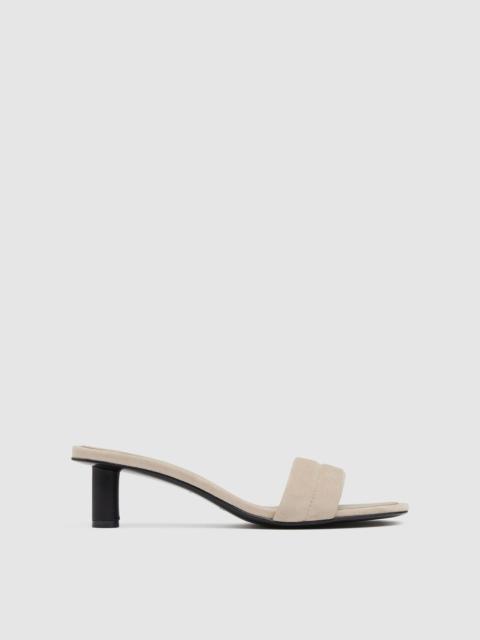 ST. AGNI Suede Stitch Detail Heel - Rock