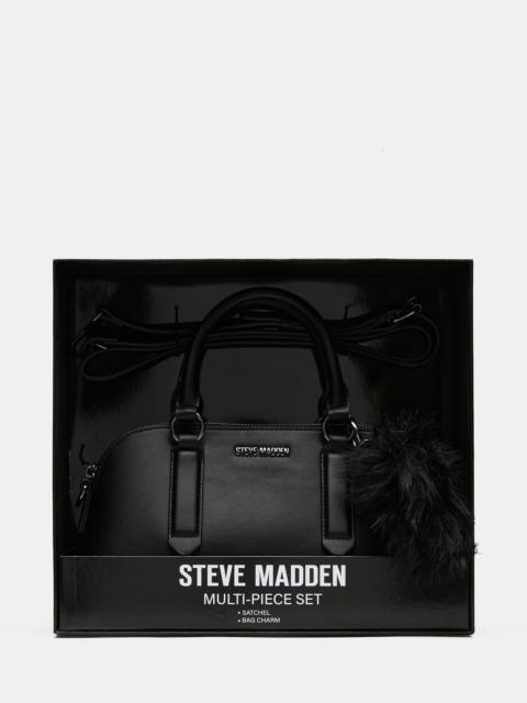 STEVE MADDEN THORNE BAG GIFT SET BLACK