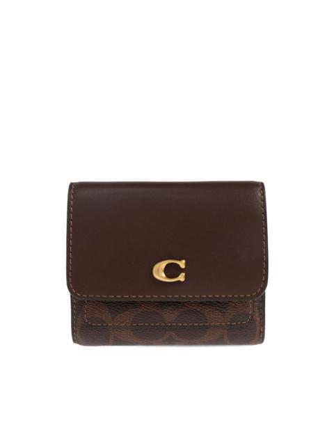 COACH Mila logo pattern wallet