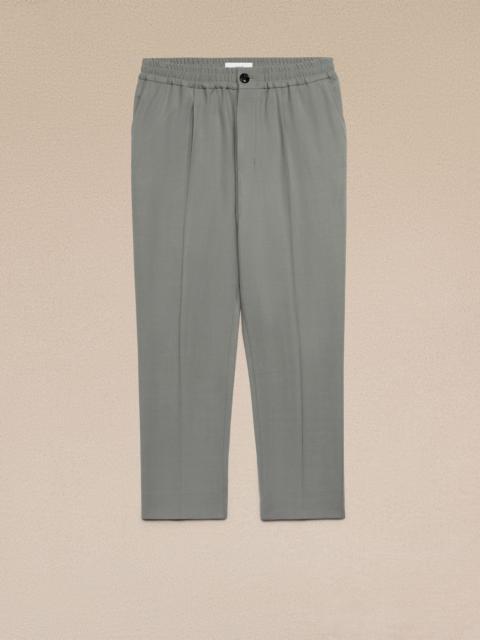 AMI Paris Elasticated Waist Cropped Fit Trousers