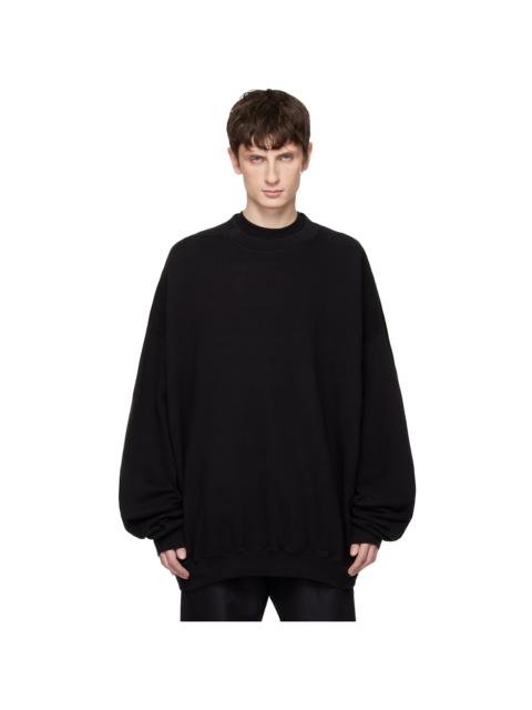 Rick Owens DRKSHDW Black Temple Hun Crewneck Sweatshirt