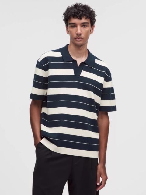 lululemon Cotton-Blend Knit Short-Sleeve Polo Shirt