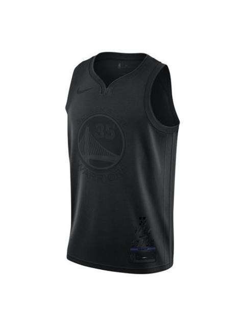 Nike Nike MENS NBA 골든 스테이트 전사 Durant MVP 커넥티드 저지 블랙 BQ5411-010